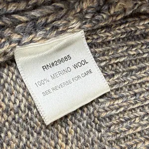 Pendleton Womens Brown 100% Merino Wool‎ Full Zip Cable Knit Cardigan Sweater M thumbnail 5
