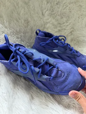 Reebok x Cardi B Club C V2 Blue Slate Chunky Sneakers Women's 7.5 thumbnail 3