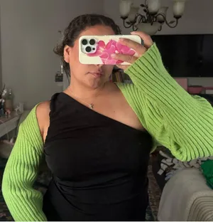Princess Polly Mini green bolero cardigan spring trendy chic thumbnail 3