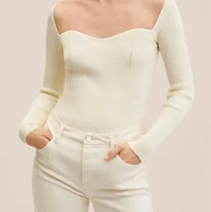 Mango Creamy long sleeve top thumbnail 1