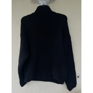 Skims Cozy Knit Hoodie Oversized Pullover Onyx Black Womens L/XL Lounge Hike Run thumbnail 5
