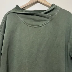 Anthropologie Daily Practice Green Hoodie Size Medium Pullover Twist-Collar thumbnail 5