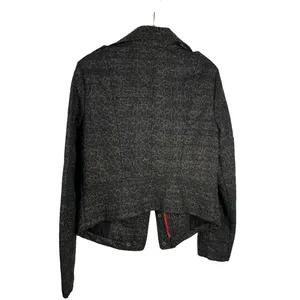 We The Free/‎ Free People Black Brown Animal Print Moto Red Zip Jacket Coat Sz 4 thumbnail 9