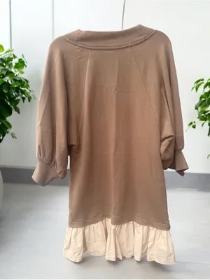 Anthropologie Daily Practice V-Neck Mini Twofer Dress Size Small thumbnail 3