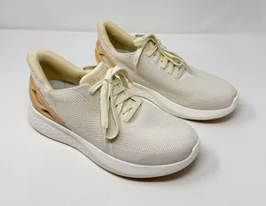 Kizik Athens Adult Shoes Beige Mesh Low Top Athletic Sneakers Men 7.5 Women 9 thumbnail 1