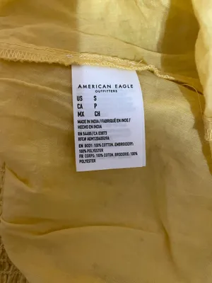 American Eagle Yellow Mini Skirt thumbnail 3