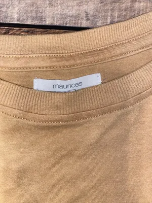Maurices Rodeo Graphic Tee in Tan with Blue & White Print thumbnail 2