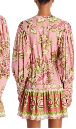 Farm Rio Aura Pink Mini Dress Sz M thumbnail 1