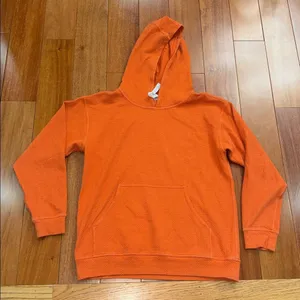 lululemon athletica All Yours Hoodie‎ Bubble Dot Textured Orange Hoodie size 10 thumbnail 1