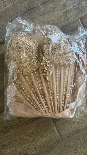 Gold corset dress Size L thumbnail 3