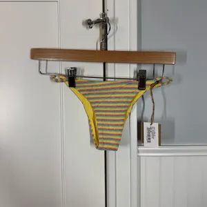 FREE PEOPLE X TOAST‎ Stitch Rainbow Ribbed Bikini Bottom Size XS thumbnail 7