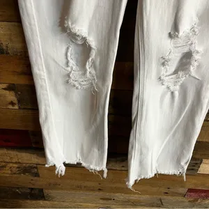 Risen White Distressed Jeans‎ Size 15/32 thumbnail 5