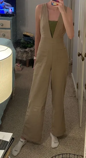 Sincerely Jules Khaki Jumpsuit thumbnail 1
