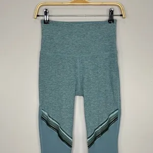 Beyond Yoga High Waist Colorblock Leggings Medium Blue‎ Seamless Stretch Active thumbnail 4