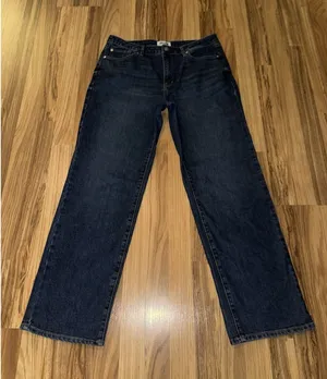Seven7 Women's Sz‎ 8 High Rise Loose Straight Fit 5 Pocket Jeans Denim thumbnail 1