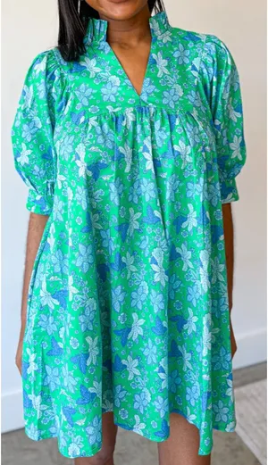 Boutique Posie Floral Swing Mini Dress thumbnail 1
