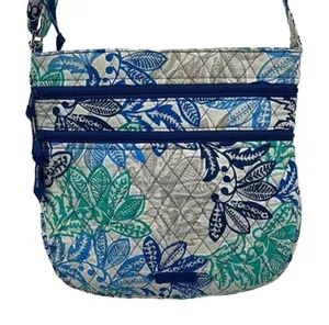 Vera Bradley Women's VBH18‎ Floral Paisley Shoulder Crossbody Bag Blue thumbnail 1