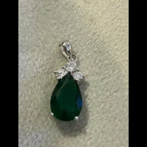 Pendant 925 sterling silver pendant green thumbnail 2