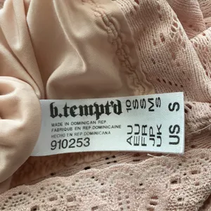 b temptd satin lace bralette blush pink XS lounge sleep pj comfy sexy unlined thumbnail 2