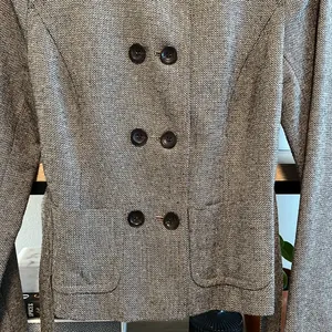 LOFT Tweed Button Placket Tie Waist Blazer, 6 thumbnail 9