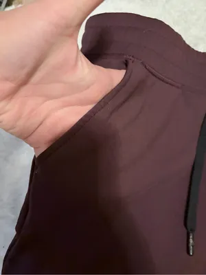 32 degrees small Women's Burgundy Drawstring Joggers thumbnail 5