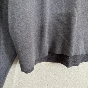 Wild Fable Gray‎ Cropped Crew Neck Sweater thumbnail 3