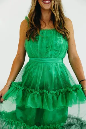 Triple Threads Green Dress thumbnail 2