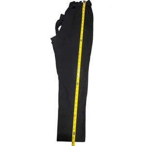 Active USA Black Paperbag Waist‎ High Rise Tapered Leg Tie Belt Pants Medium thumbnail 7