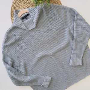 AMERICAN EAGLE‎ Light Blue Knit Mock Neck Sweater Size S\XS thumbnail 3