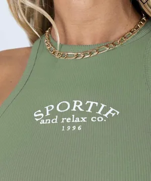 Princess Polly Green Tank Top thumbnail 2