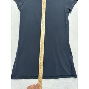 Lululemon Women's Hold Tight Short Sleeve Shirt Black Ribbed Modal Tee Sz 4/6 thumbnail 6