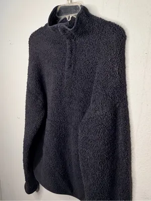 Skims Black Sherpa Pullover Shirt thumbnail 2