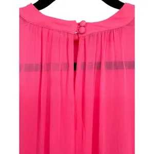 NWT Anthropologie‎ Womens Long Sleeve Sheer Tunic Dress Pink Bell Sleeve Size XL thumbnail 8