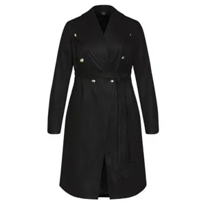 City Chic Sassy Military Coat Size Large Chic Casual Minimalist thumbnail 3