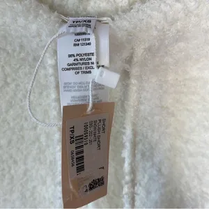 NWT Garage White Soft Fuzzy Shorts thumbnail 7