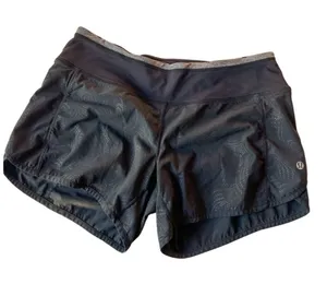 Lululemon black women’s speed up shorts 4inch inseam thumbnail 1