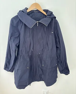 Max‎ Mara Weekend Utility Raincoat Size 6 Blue thumbnail 1