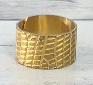 Gold Tone Ring Women's Size 7 thumbnail 1