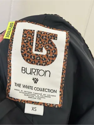 Burton DRYRIDE White Collection Black Snowboard Ski Pants Women’s XS thumbnail 6