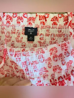 Roller Rabbit x Target Women's Floral Smocked Peplum Tank Top and skirt thumbnail 6
