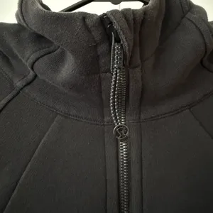 Lululemon Cotton Scuba Oversized Full Zip Hoodie Relaxed Sporty Chic Black M/L thumbnail 3