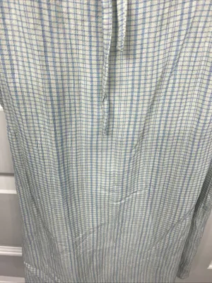 O’neill Sundress Slip Checkered Print Gingham Blue Small Spaghetti Strap Summer thumbnail 8