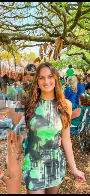 Revolve superdown Diane tank mini dress green pattern  thumbnail 2