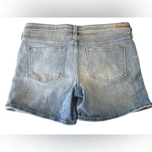 Pilcro and the Letterpress Blue Jean Shorts Classic Cutoff Style thumbnail 2