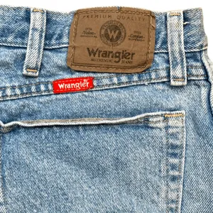 Vintage Wrangler Distressed Cuffed Denim Shorts Light Wash High‎ Rise Cutoff 34 thumbnail 6