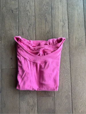 Hillard & Hanson Bright Pink Scoop Neck Short Sleeve Tee thumbnail 6