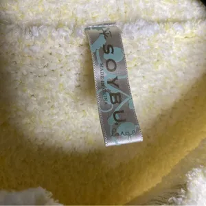 Soybu yellow fuzzy fleece jacket‎ size large thumbnail 2