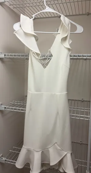 Selfie Leslie White Dress Mini thumbnail 1