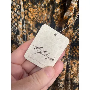 Free People Blouse Top XS Multicolor Snake Pattern Long Sleeve V-Neck Casual B55 thumbnail 6