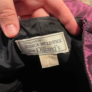 Vintage Jessica McClintock Evening Gown Strapless Taffeta Prom Formal Pageant 7 thumbnail 3